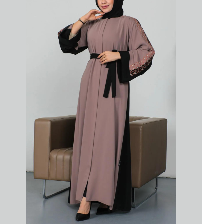 Women's Abaya Embroidered from Cobra Fabric - Kadeem