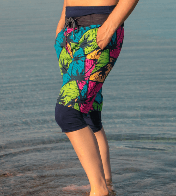 شورت سباحة ملونة للرجال