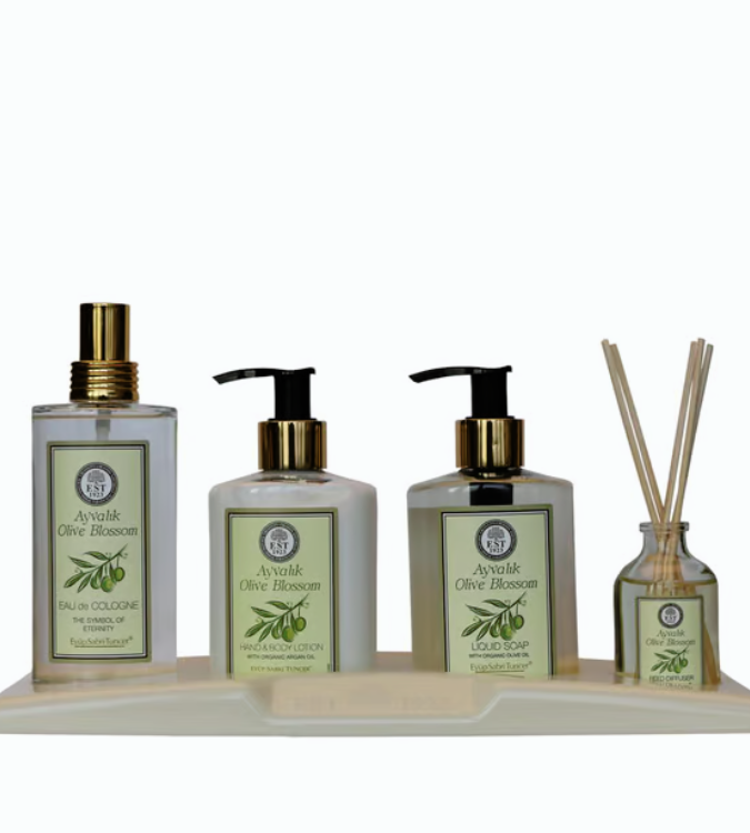 Ayvalik Olive Flower Personal Care Set of 4 Pieces