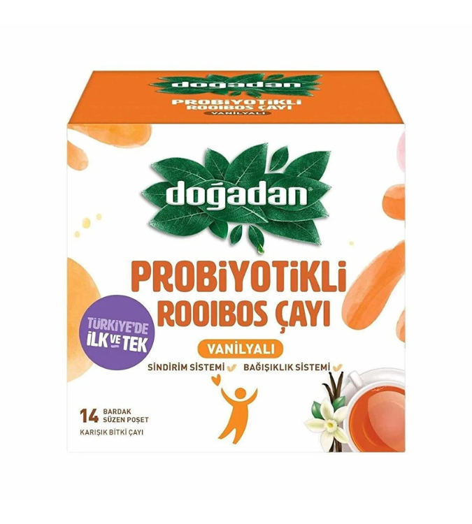 Rooibos Tea Vanilla & Probiotics 14 Sachets - Dogadan