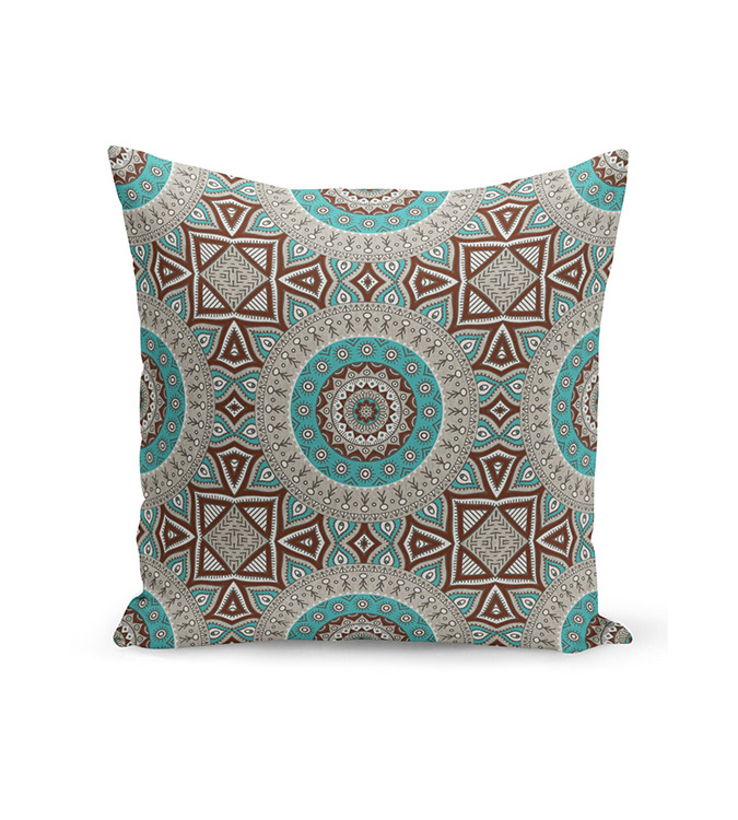 Blue Double-Sided Digital Print cushion Cover