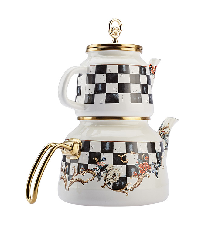 Emsan Enamel Teapot Set.