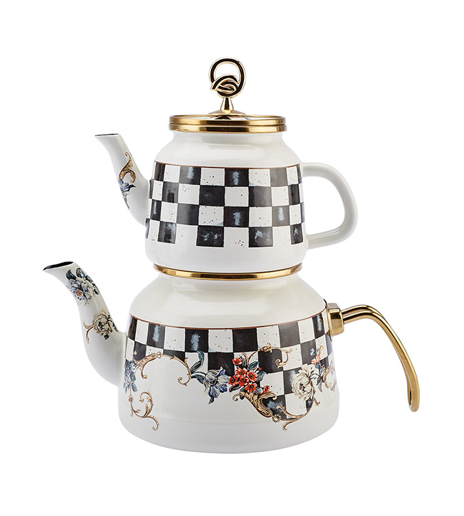 Emsan Enamel Teapot Set.