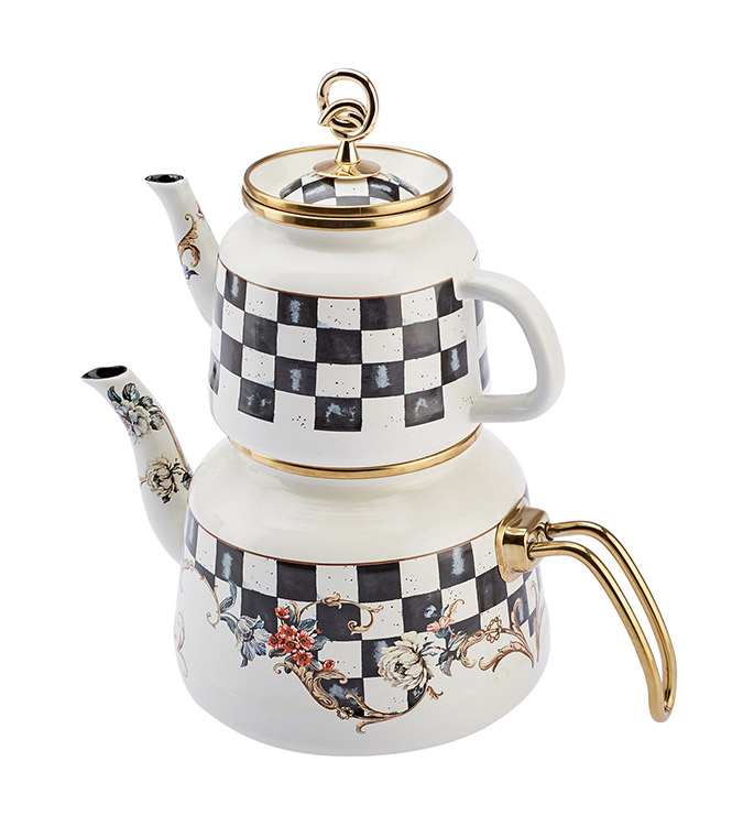 Emsan Enamel Teapot Set.