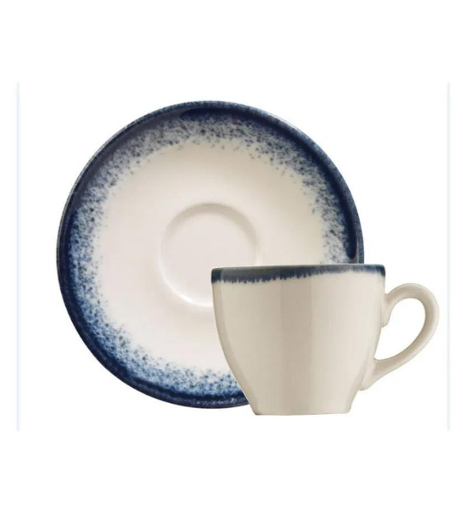 Tea and  Nescafe cups set - for 6 persons - Kütahya Porselen