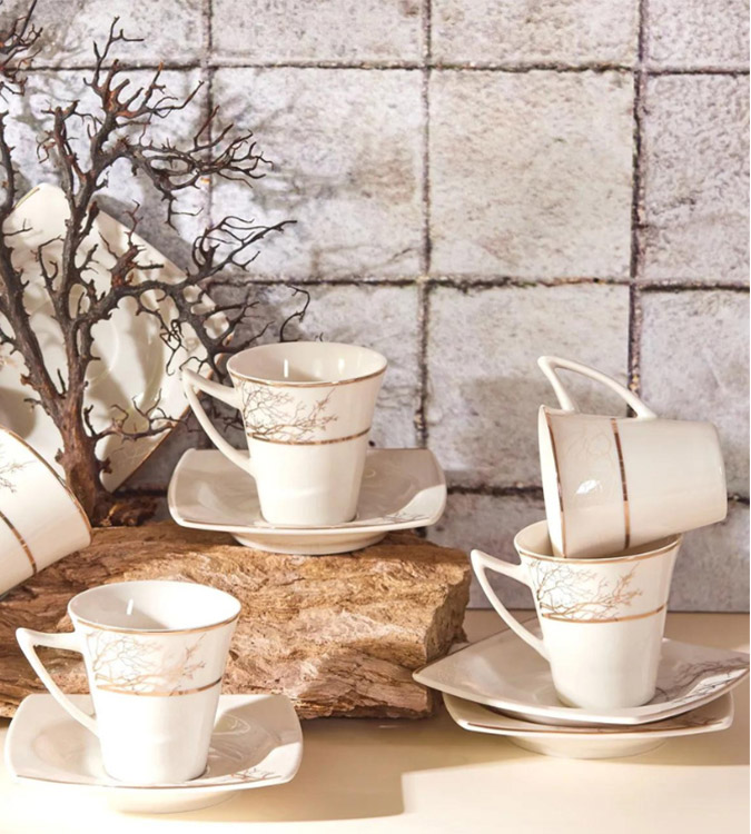 Karaca Turkish coffee cups set for 6 persons