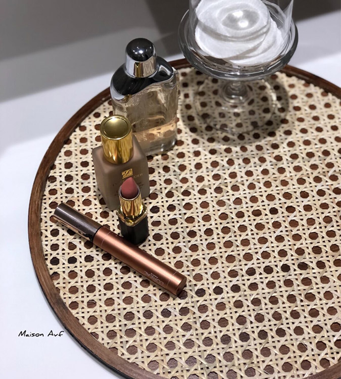 Natural bamboo design wooden tray