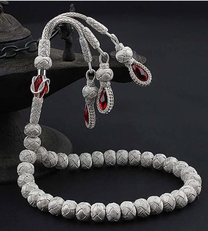 1000 Sterling Silver Handmade Kazaziye Rosary