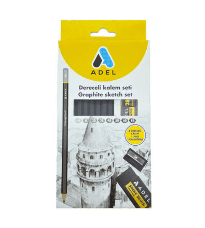 Adel B pencil set of 8 pieces