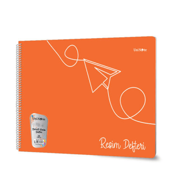 دفتر رسم 35x50 سم بسلك حلزوني 25 ورقة