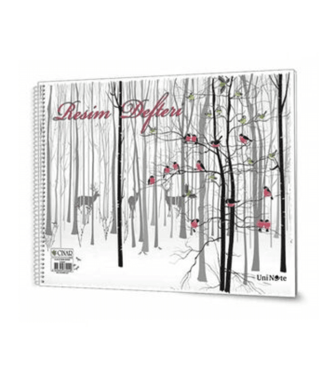 Sketchbook 25 x 35 cm with cardboard cover - 15 sheets