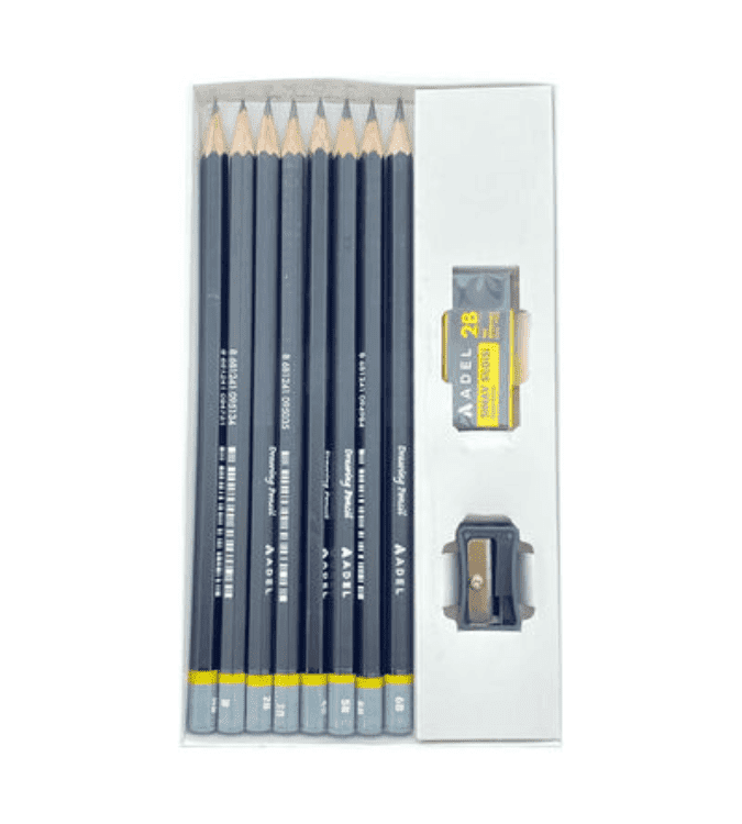 Adel B pencil set of 8 pieces