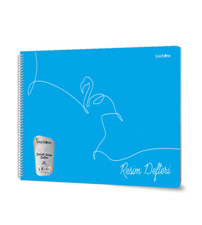 دفتر رسم 35x50 سم بسلك حلزوني 25 ورقة