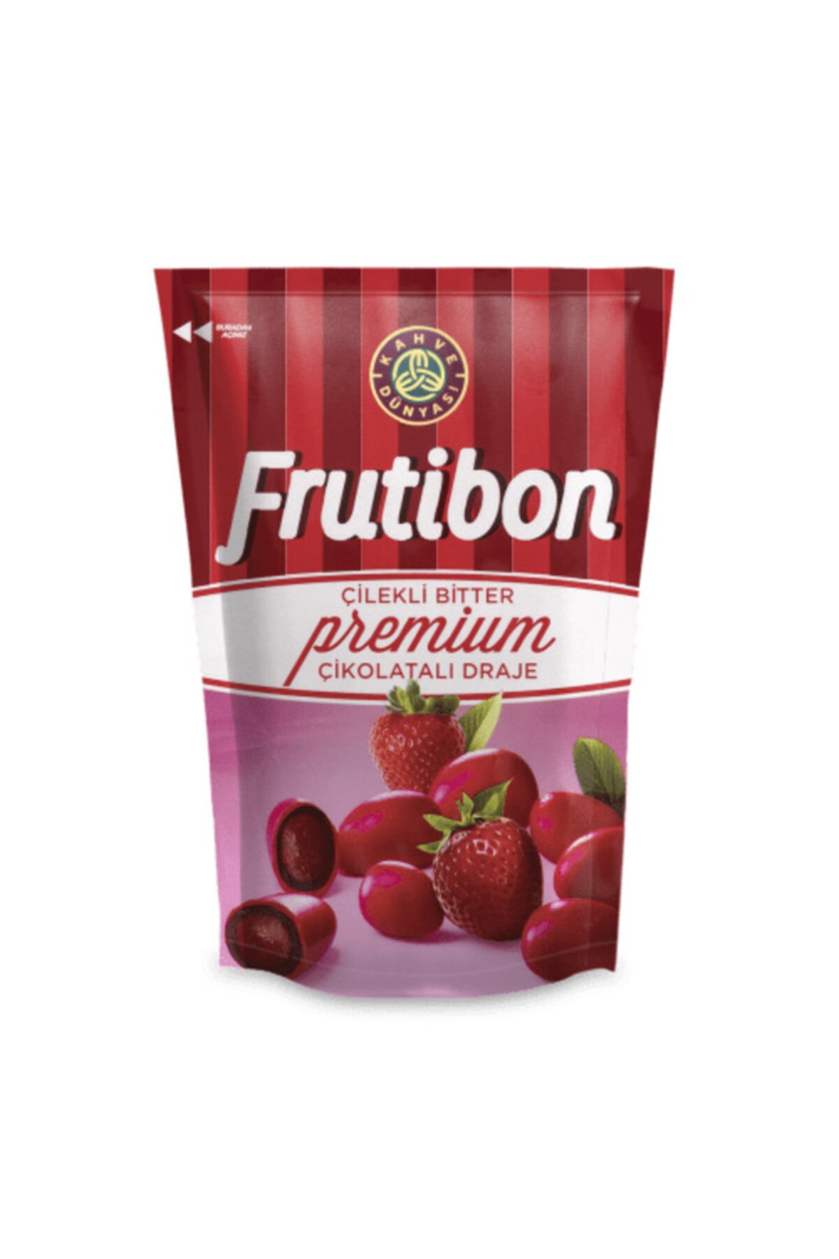 Kahve Dunyasi Frutibon - Strawberry Covered with Chocolate - 150 gr