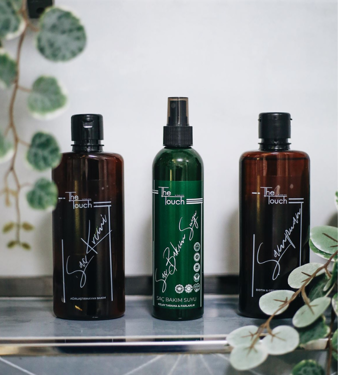 3-piece hair care set (shampoo + hair cream + hair care water)