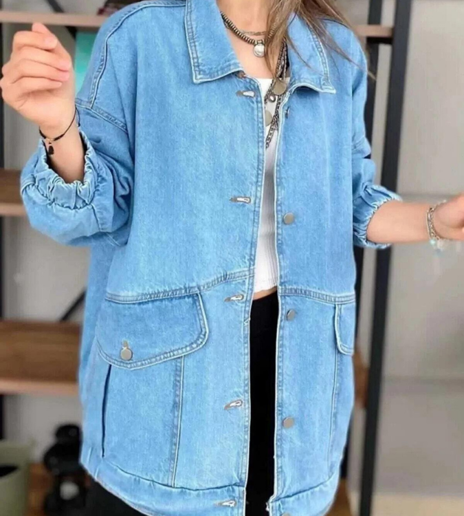 Women's blue jeans jacket