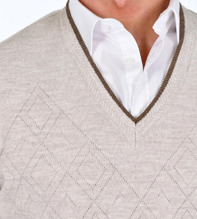 Men's winter sleeveless knitted sweater