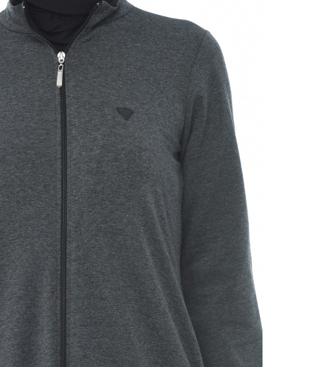 Gray women's sports cloak