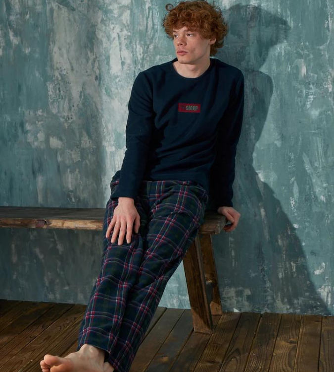 Men's soft fleece pajamas