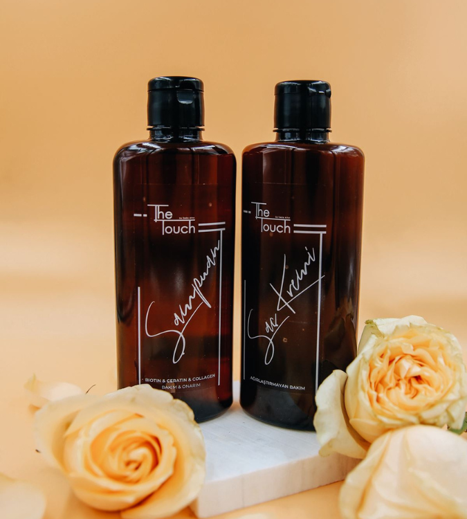 Hair care set consisting of keratin shampoo + hair cream