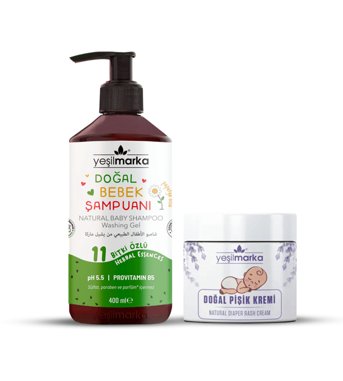 Set of Natural Baby Watermelon Shampoo and Diaper Rash Cream from YeşilMarka