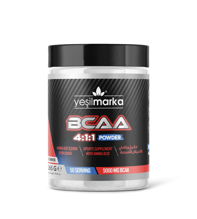 BCAA Sports Supplement with Amino Acids from YeşilMarka - Unflavored - 265gr