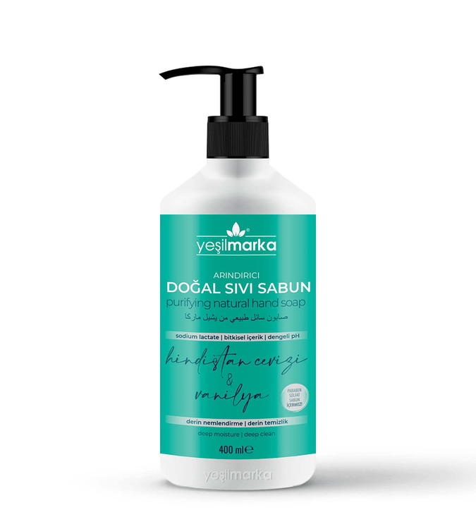 Natural liquid soap with coconut and vanilla from YeşilMarka - 400ml