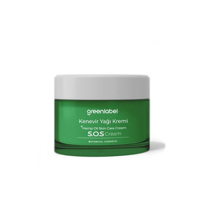 Green label Skin care cream with hemp oil and zinc extract 50 ml