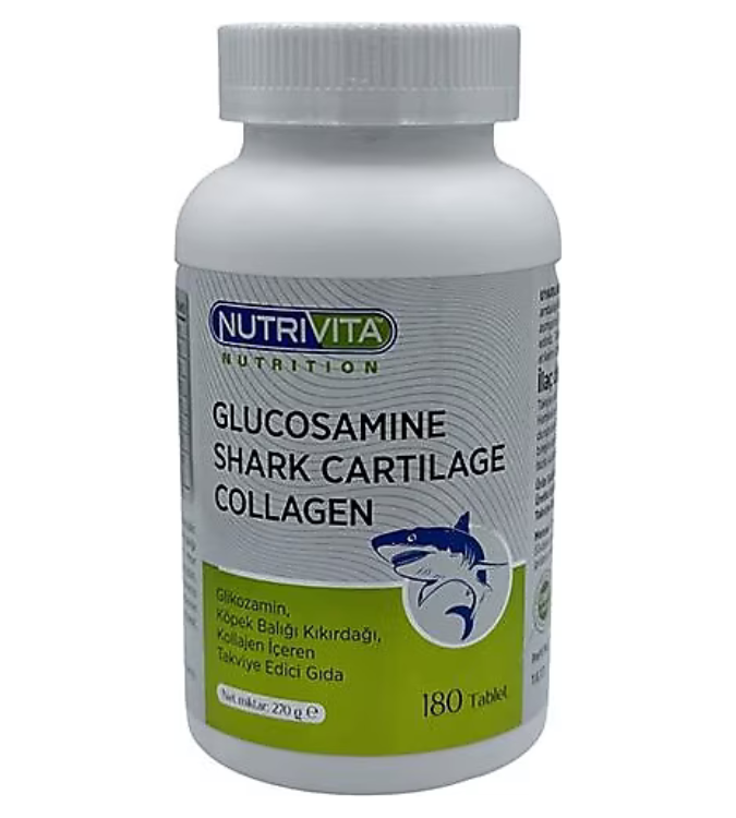 Glucosamine Collagen Shark Cartilage 180 Tablets - Zuhre Ana