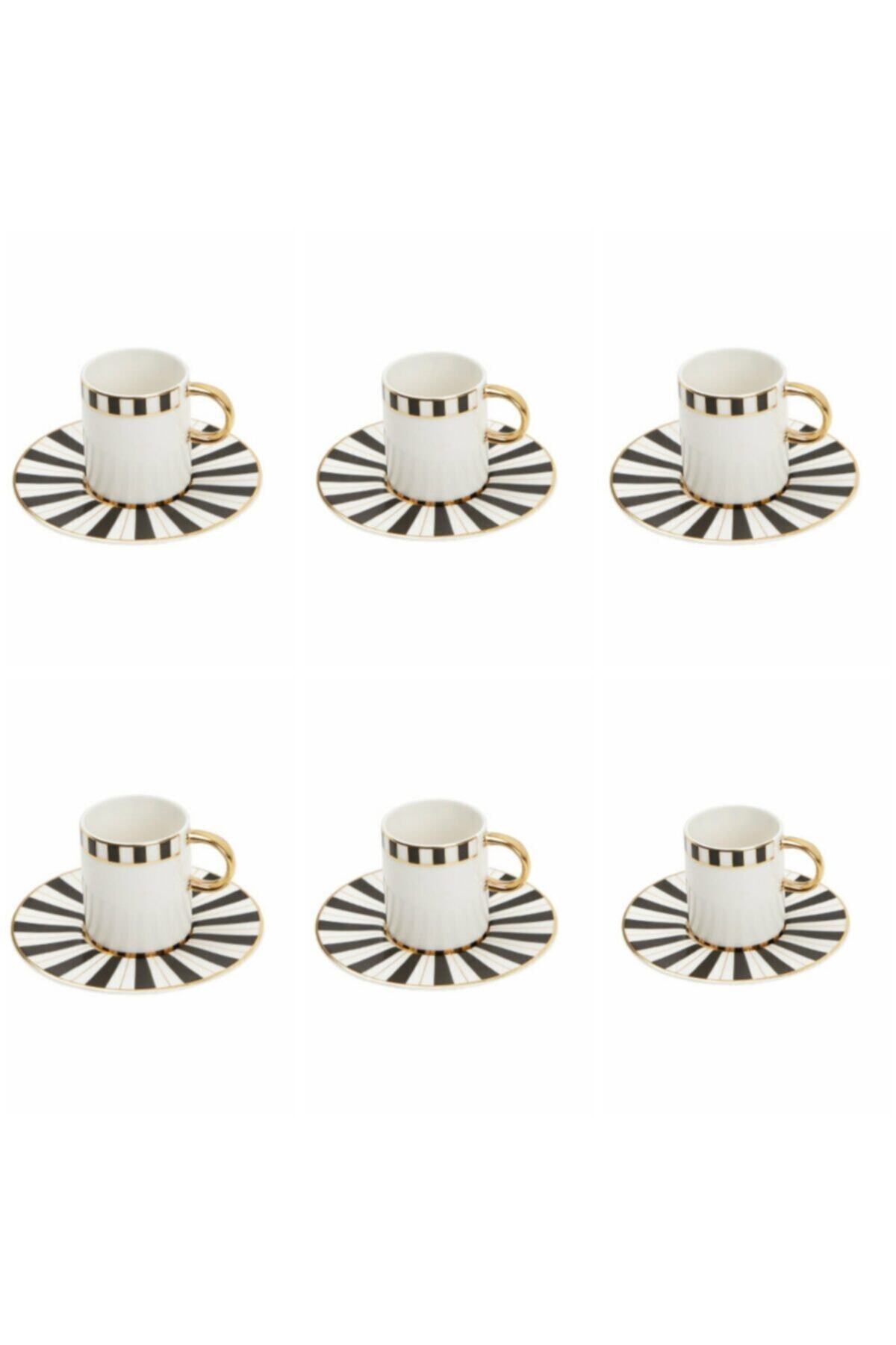 Coffee cups set 12 pieces for 6 people