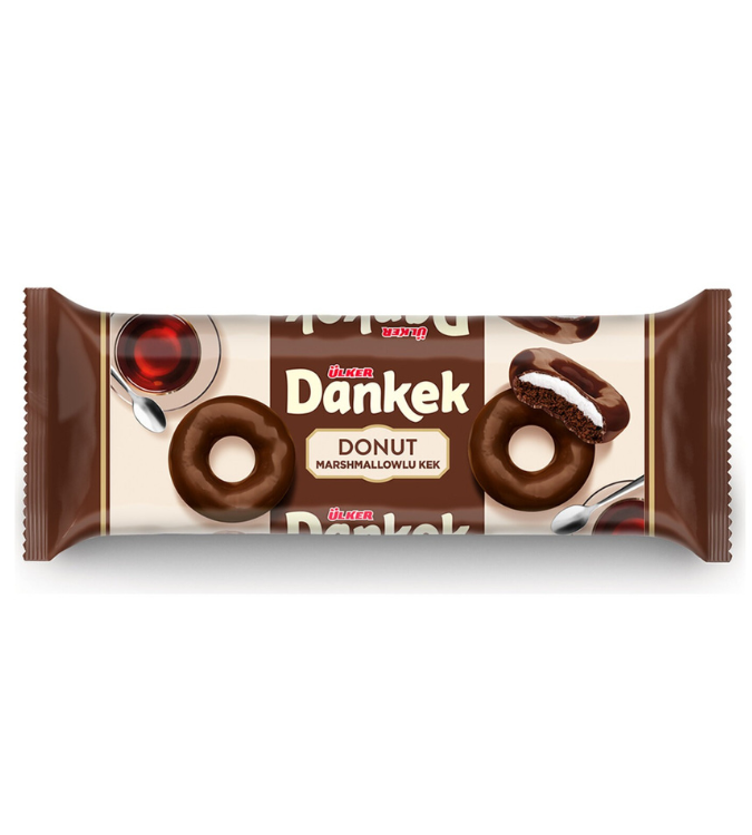 Chocolate donut with marshmallow 162 gr x 12 pieces